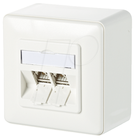 Metz Connect Anschlussdose C6Amodul AP 2Port 180 AP,rws 130B11D20002-E