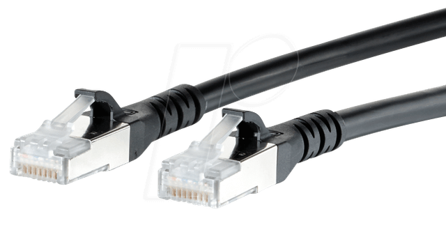 Metz Connect Patchkabel S/FTP sw 10,0m Cat.6A 130845A000-E