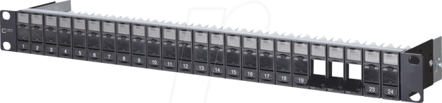 Metz Connect Modulträger 24 Port sw 1HE 482,6mm(19") 130920-BK-E