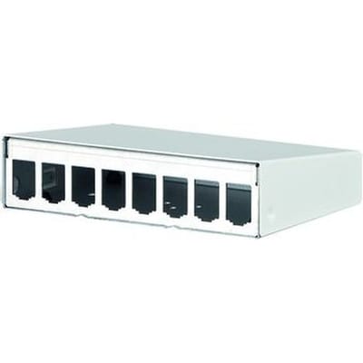 Metz Connect AP-Gehäuse leer E-DATmodul 8er rws 130861-0802-E