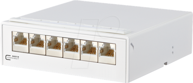 Metz Connect AP-Verteiler 6Port C6 6xRJ45, rws 130862-21-E