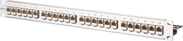 Metz Connect 24-Port Panel E-DAT Modul 1HE Edst bestückt TN EDATmod-MP24-Edst