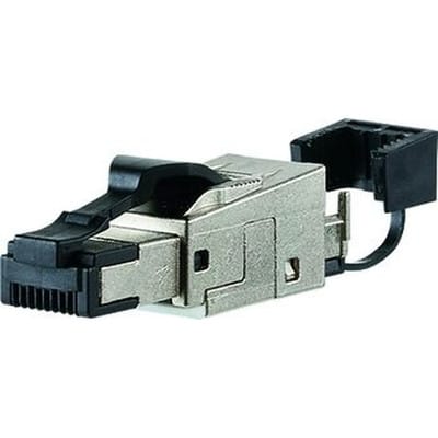 Metz Connect RJ45 Stecker Cat.6A Kabelzuführ.180 Grad 130E405032-E