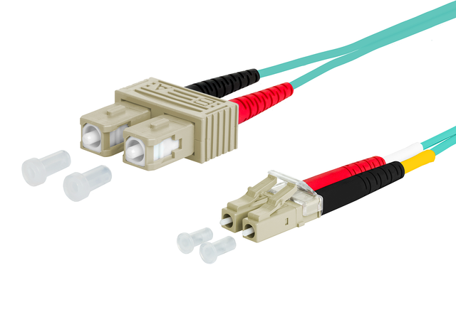 Metz Connect Duplexkabel LC/SC 50,0 OM3 2m 151J1EOJO20E