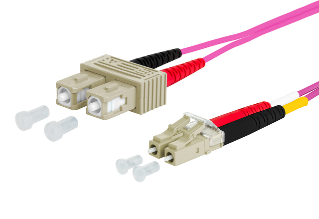 Metz Connect Duplexkabel LC/SC 50,0 OM4 1m 151S1EOJO10E