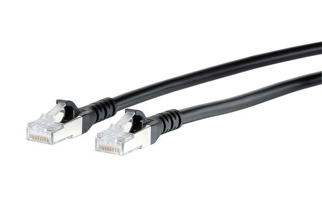 Metz Connect Patchkabel S/FTP sw 15,0m Cat.6A 130845A500-E