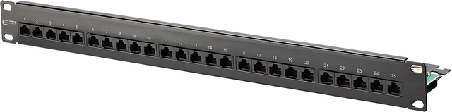 Metz Connect Patchfeld schwarz l UAE 25X8(4)Kat.3 130814-0203-E