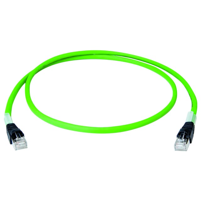 Telegärtner Patchk.S/FTP Cat.6A gn 0,5m PUR STX UL 100017308