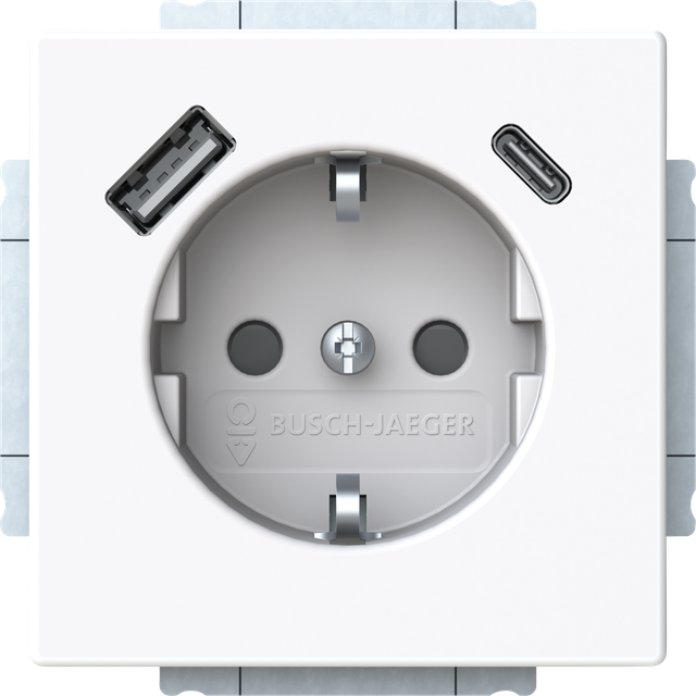 Busch-Jaeger SCHUKO Steckdose SB-A+C 20 EUCB2USBAC-84