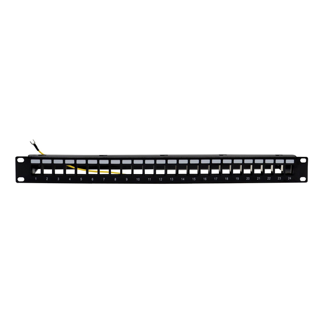 Televes Frontblende 1HE m,Kabelhalte UFB24RJ-A