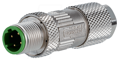 Metz Connect M12 Stecker D-kodiert,IP67 Cat.5 MNF881A115