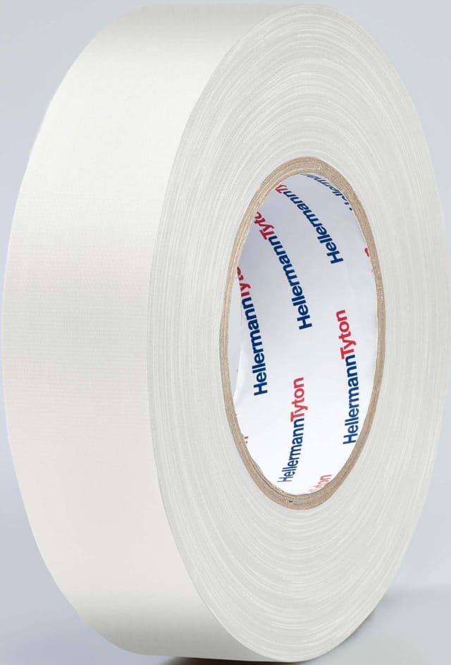 HellermannTyton Gewebeband weiss HTAPE TEX WH 19x50m - 712-00505