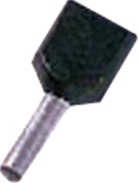 Intercable Tools Zwillingsaderendhülse 2x1,5qmm schwarz ICIAE1518Z - 180762