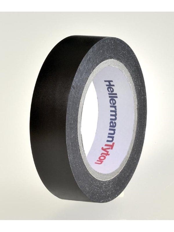 HellermannTyton Premium PVC-Isolierband 19mmx20m, schwarz FLEX1000+19x20 BK - 710-10602
