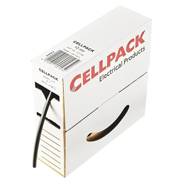 Cellpack Schrumpfschlauch in Abrollbox 10m SB 4.8-2.4 sw - 127049