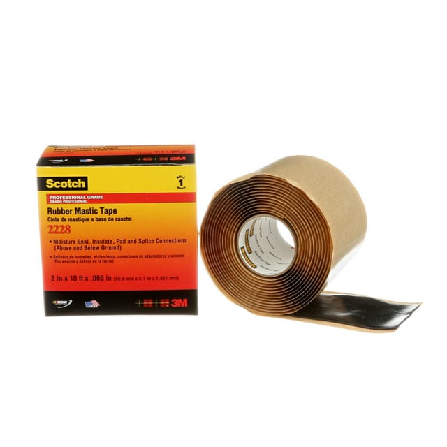 3M Deutschland Isolierband Kautschuk 50,8mmx3m,selbstv. Scotch 2228 sw - 7000005986