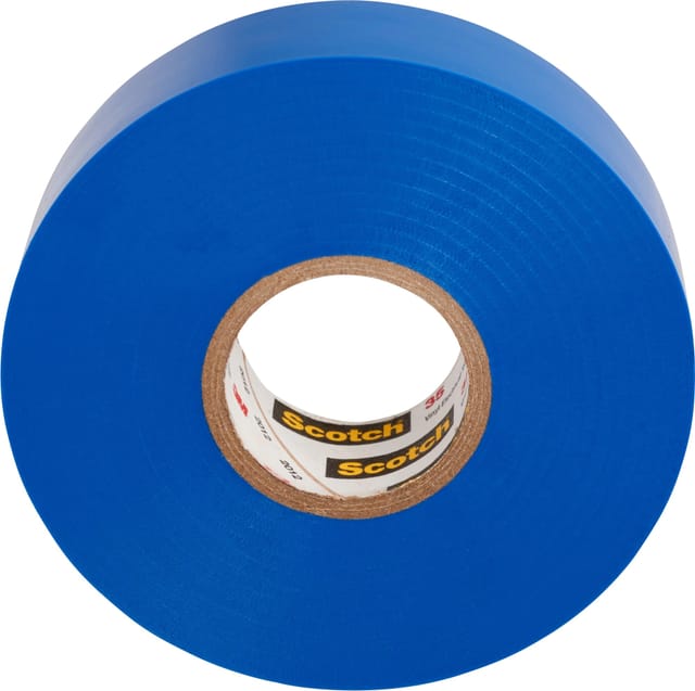 3M Deutschland PVC Elektro-Isolierband 19 mm x 20 m, blau Scotch 35 19x20 bl - 7100238733