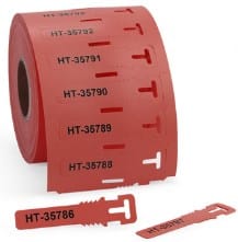 HellermannTyton Kennzeichnungsschilder 12x74mm PUR rot TAGPU12X74LOOP-BU rt - 556-80587