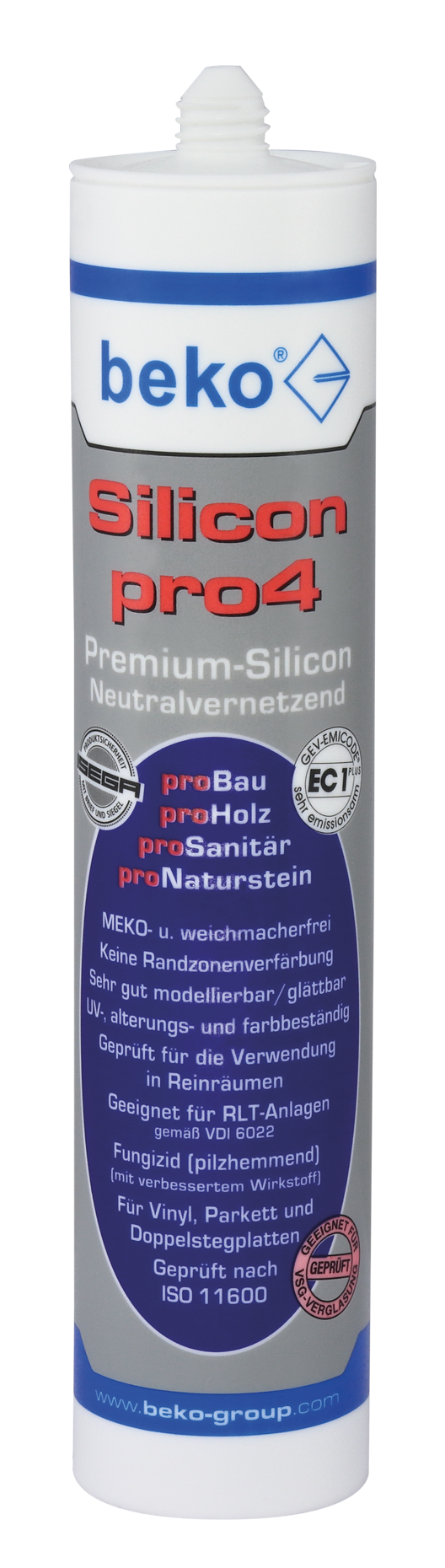 Beko Silikon pro4 Universal 310ml transparent 22401
