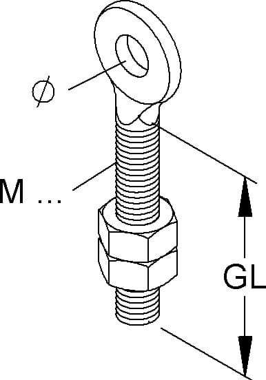 Niedax Ringschraube RCM 10