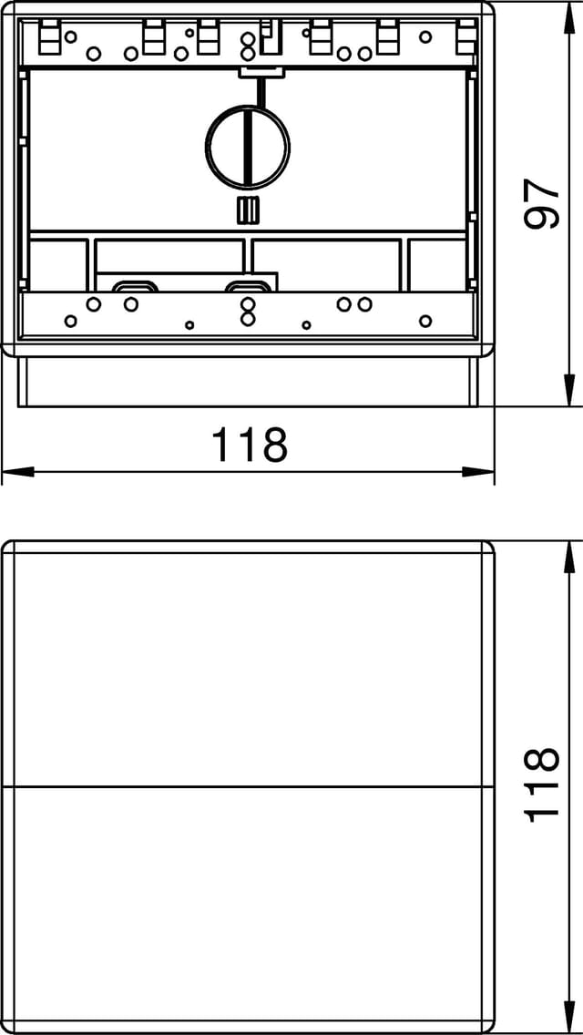 OBO Bettermann Vertr Telitank 118x118x97 T4B 00C 7011 - 7408288