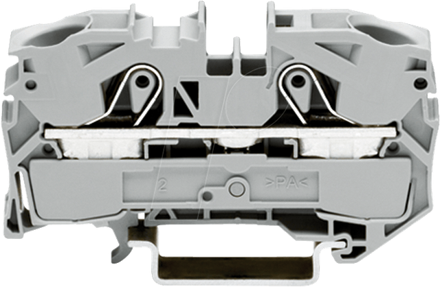 WAGO GmbH &amp; Co. KG Durchgangsklemme gr 2L 1p TS35 2016-1201