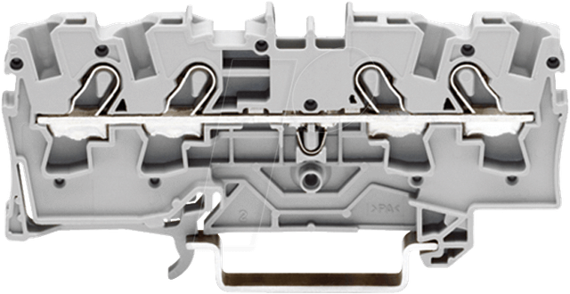 WAGO GmbH &amp; Co. KG Durchgangsklemme 4-Leiter, TS 35 2004-1401