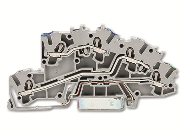 WAGO GmbH &amp; Co. KG Installationsetagenklemme 4mm² N/L/PE grau 2003-7646