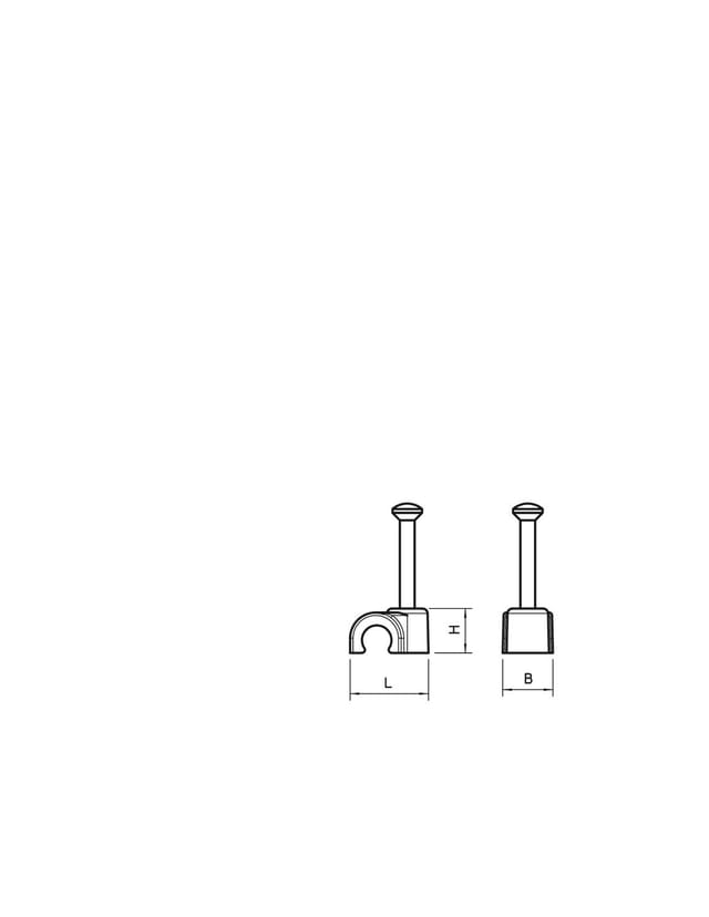 OBO Bettermann Vertr Iso-Nagel-Clip 6,0mm 2006 25 RW - 2225417