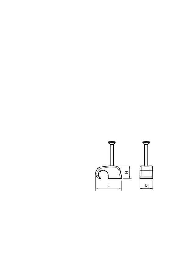 OBO Bettermann Vertr Haft-Clip m.Nagel 4-7mm L18 PP lgr 2025 18 - 2228610