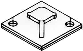 ABB Stotz S&amp;J T&amp;B Befestigungssockel 7,6mm natur TC5347AR - 7TCG009500R0040