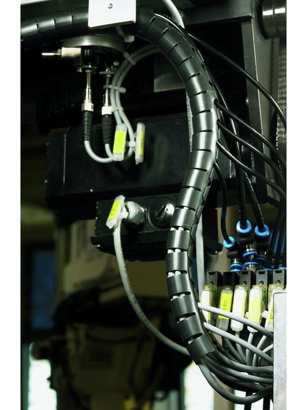 HellermannTyton Schlauch inkl. Werkzeug Spirale, schwarz HWPP-16MM-PP-BK-Q1 - 161-64201