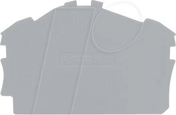 WAGO GmbH &amp; Co. KG Abschluss-/Zwischenplatte grau 2002-6391
