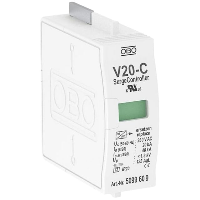 OBO Bettermann Vertr Oberteil f.Übersp.ableiter Modul 220V V20-C 0-280 - 5099609