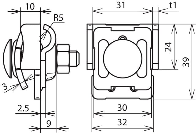 DEHN Falzklemme St/tZn 0,7-8mm FKKB610KBF078STTZN - 365030