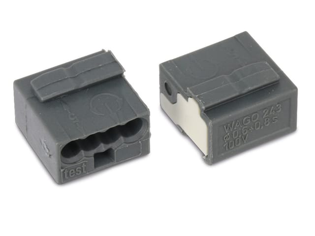 WAGO GmbH &amp; Co. KG Verbindungsdosenklemme dgr 4x0,6-0,8mm 243-204