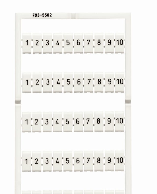 WAGO GmbH &amp; Co. KG WMB-Bezeichnungssystem W:1-10 je(10x) 793-5502