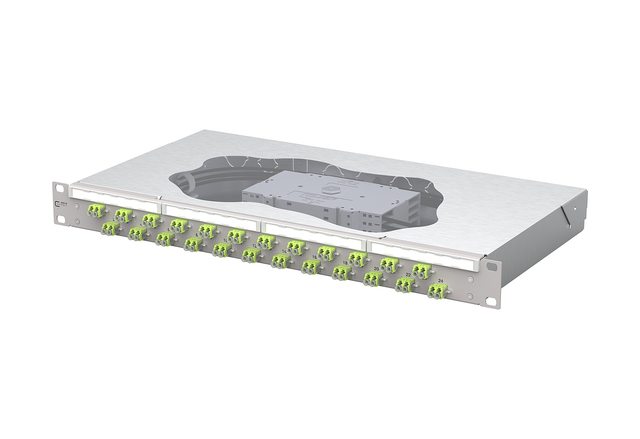 Metz Connect Patchfeld splice 24xLC-D OM5 1504587M24-E