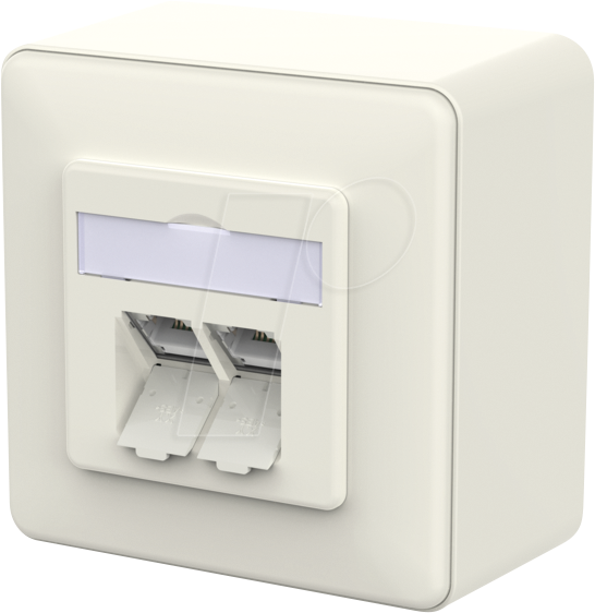 Metz Connect RJ45 Anschlussdose LSA++ reinweiß 130E380002-I