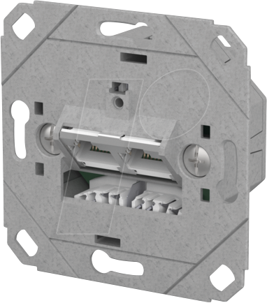 Metz Connect RJ45 Anschlussdose LSA++ UP0 metallisch 130E381200-I