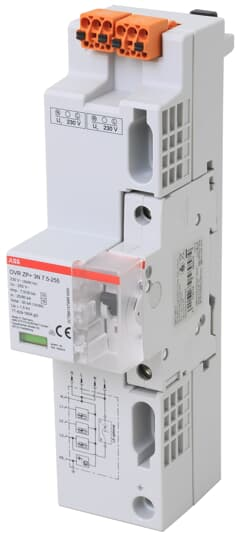 ABB Stotz S&amp;J TN-C Kombi-Ableiter OVR ZP+ 3L,7,5kA ZP+3L7.5-255MCB6