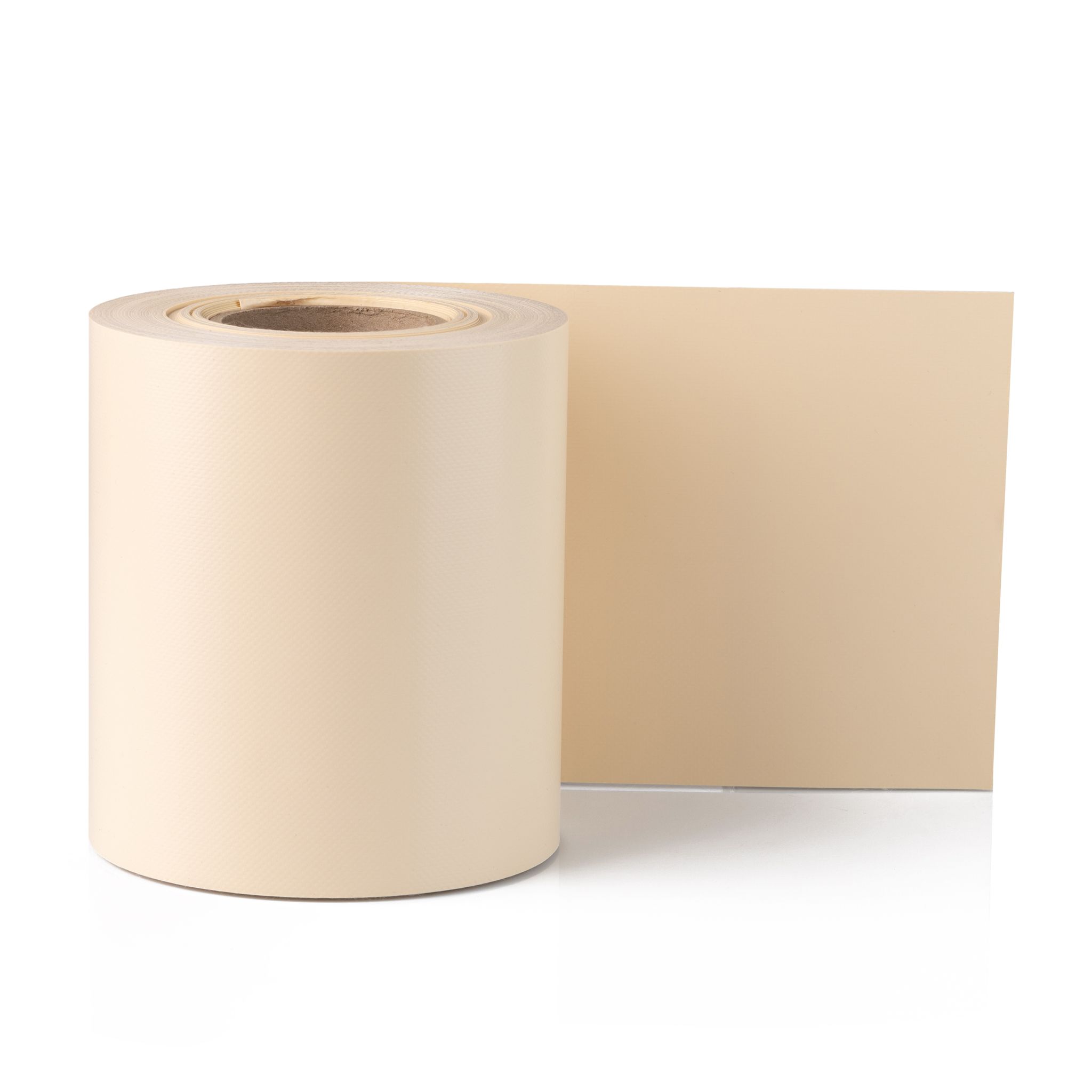 Electronicx Pvc Sichtschutzstreifen Sichtschutzrolle Creme Ral 1015 Doppelstabmatten 35m X 19cm 650g/m² Premium-qualität Extra Stark
