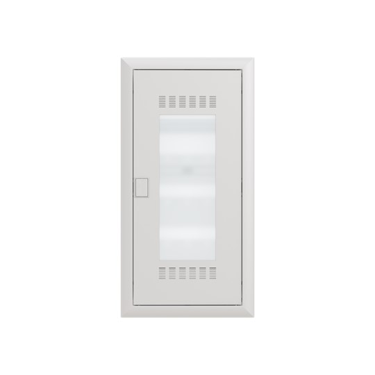 Striebel&amp;John Mediaverteiler 4-reihig m.PatchPanel+TürWiFi UK648MW