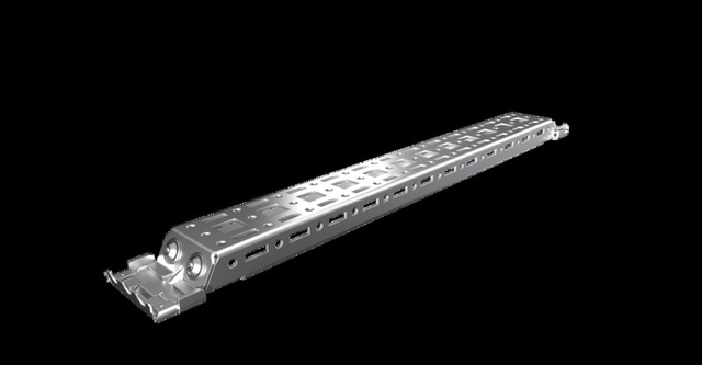 Rittal AX Schiene f.Innenausbau T400mm 2394.400 (VE4)