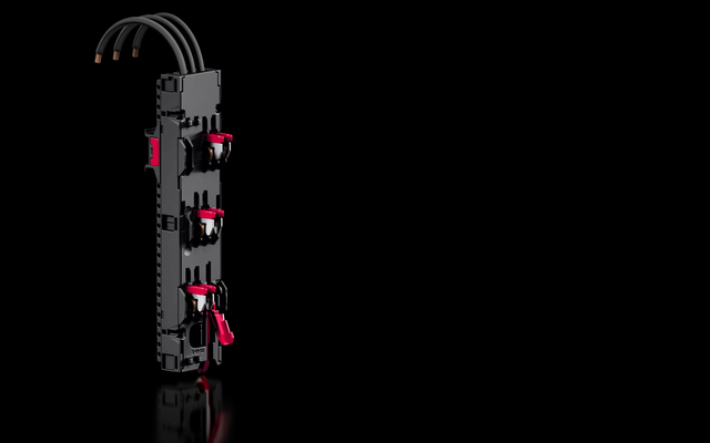 Rittal Geräteadapter 32 A, AWG 10 3-polig B: 45 mm RX 9360.730 (VE4)
