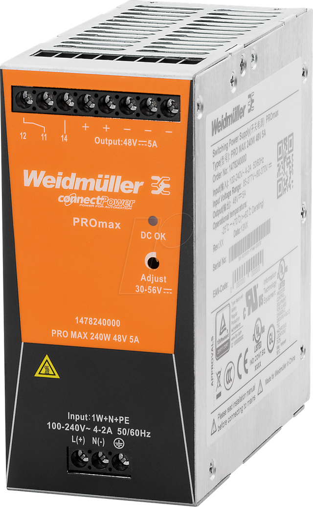 Weidmüller Stromversorgung 24V DC, 10A, 240W PRO MAX 10A