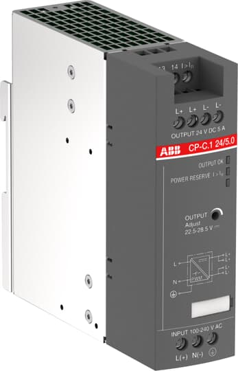 ABB Stotz S&amp;J Netzteil Out:DC 24V/5A CP-C.1 24/5.0