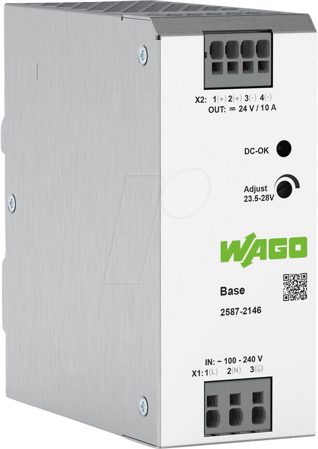 WAGO GmbH &amp; Co. KG Primär getakt. Stromverso. Base,1-phasig 2587-2146