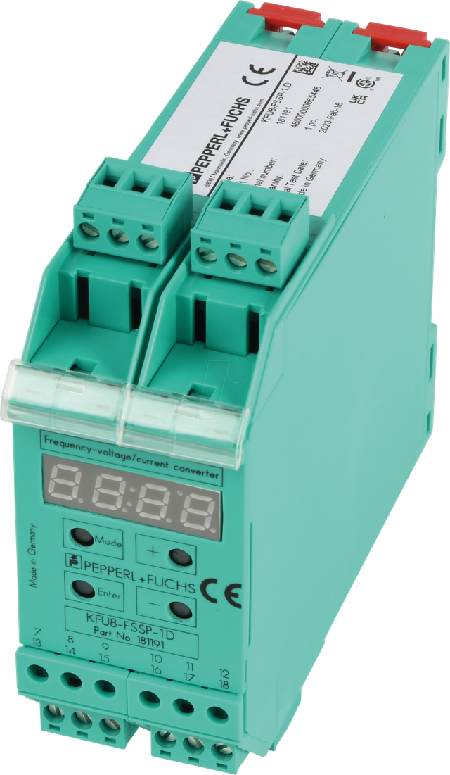 Pepperl+Fuchs Fabrik Frequenz-Strom-Spannungs- Umsetzer KFU8-FSSP-1.D