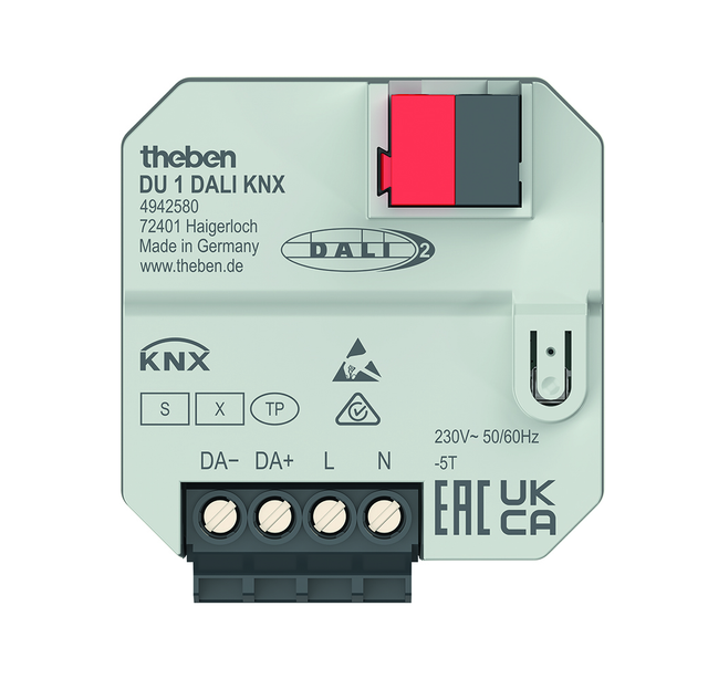 Theben UP 1-fach DALI-Aktor KNX TF, Data Secure DU 1 DALI